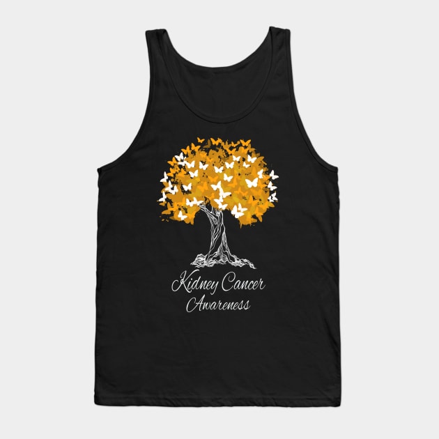 Kidney Cancer Awareness T-Shirt Warrior Tree Hope Gifts Tank Top by Aliaksandr